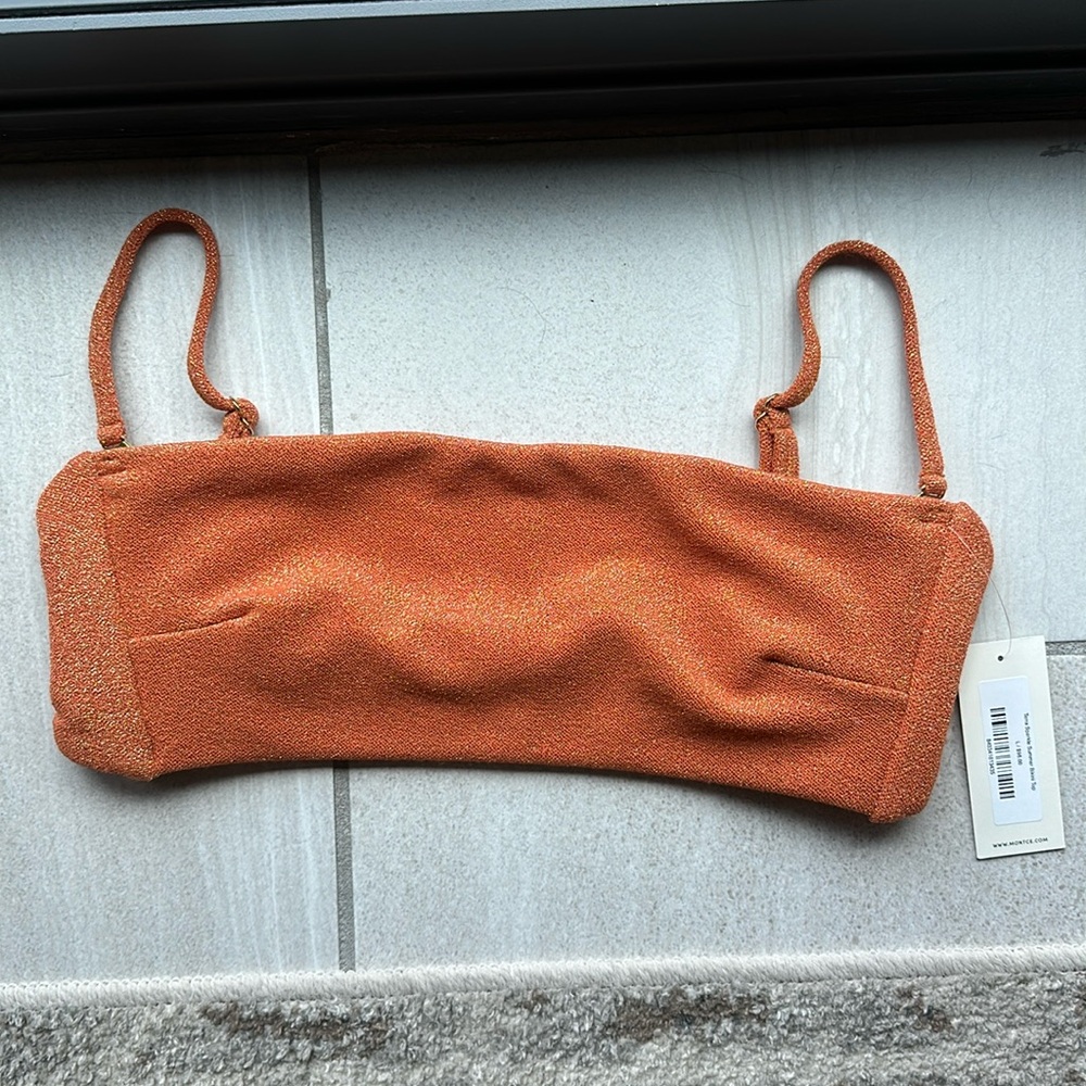 NWT Montce Swim Terra Sparkle Summer Bikini Top